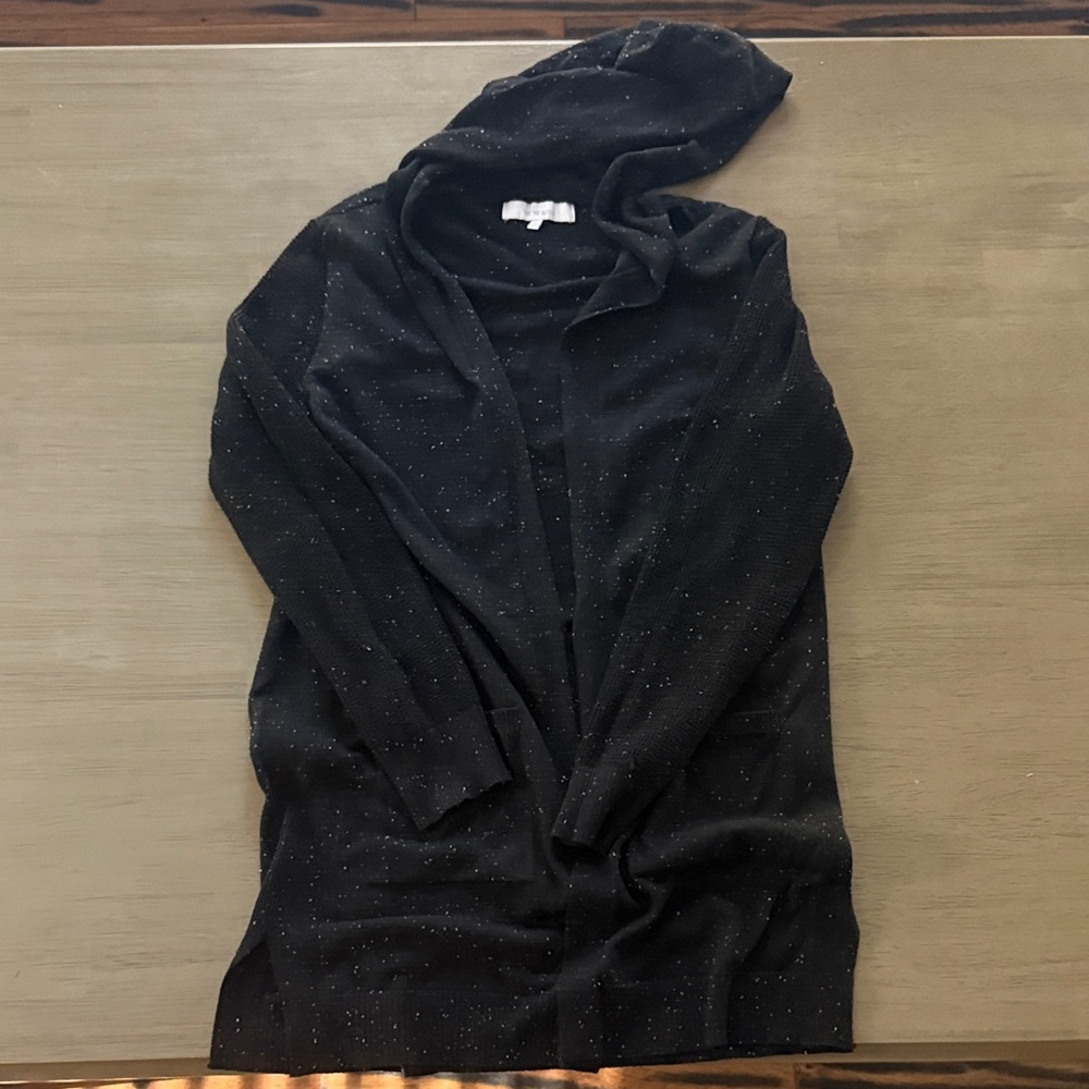 Verve Ami Black Cardigan with Sparkle Accents